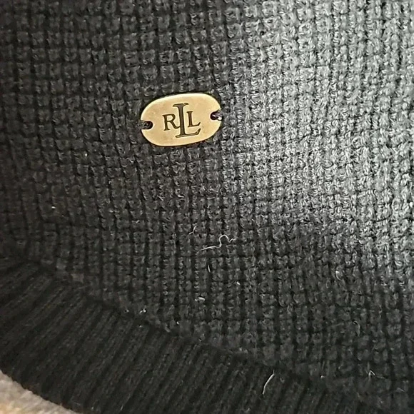 Ralph Lauren Black Preppy Womens Hoodie Size XL - Picture 3 of 7